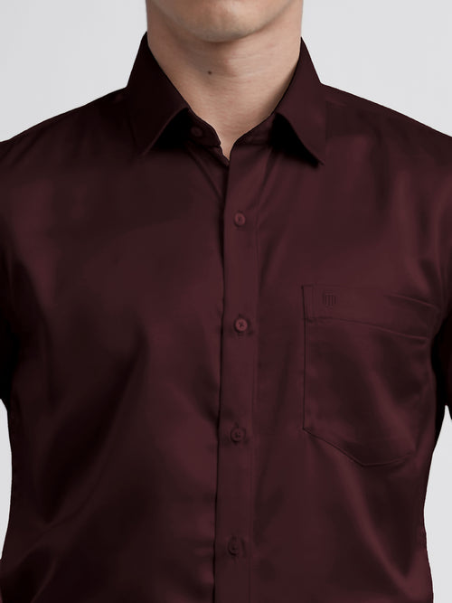Maroon Satin Premium Shirt