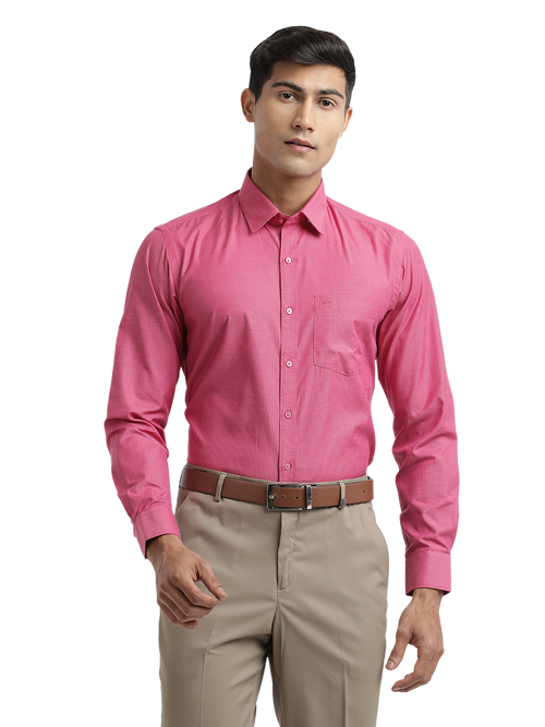 Dark Pink Fil-a-Fil Solid Shirt