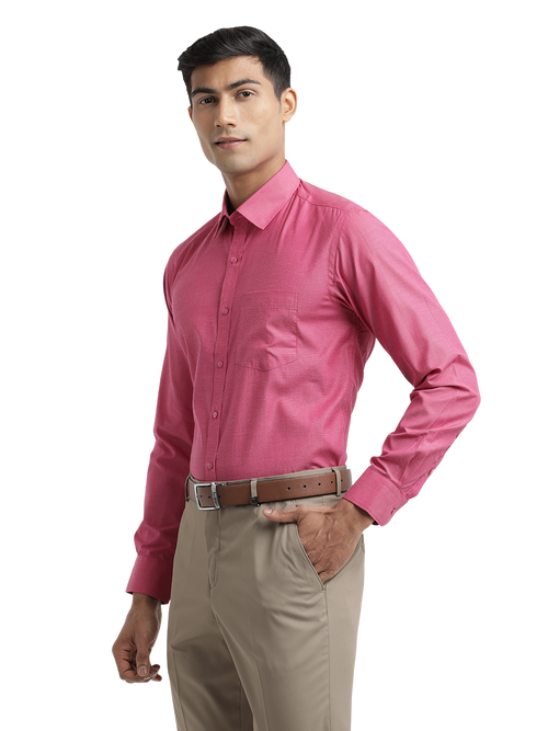 Dark Pink Fil-a-Fil Solid Shirt