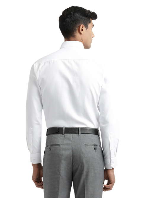 White Oxford Solid Formal Shirt