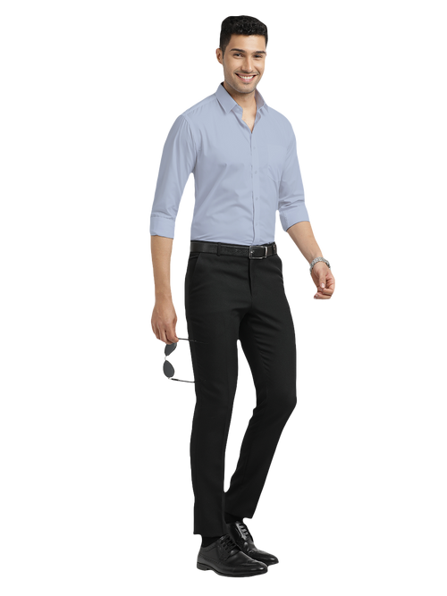 Light Blue Solid Formal Shirt