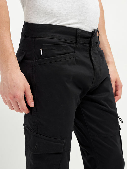 Black Casual Cargo Trouser