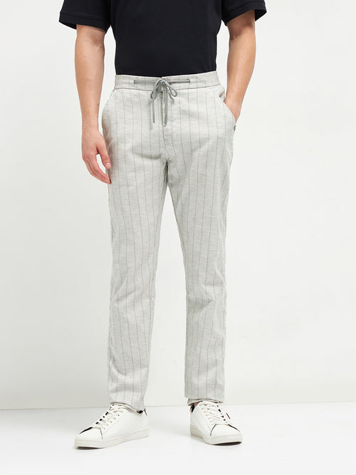 Grey Casual Traveler Trousers