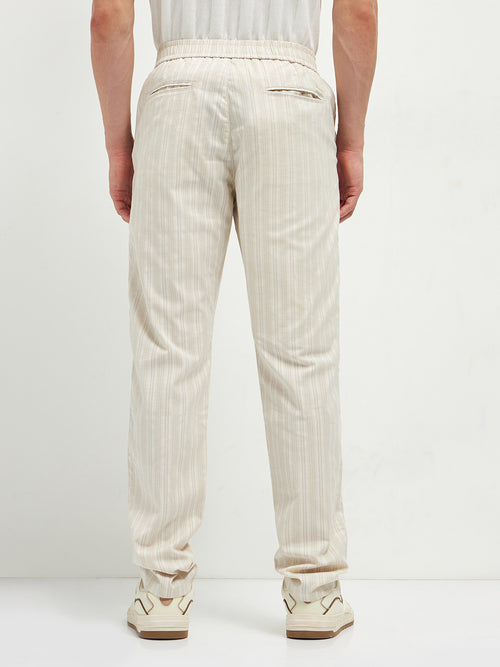 Beige Casual Traveler Trousers