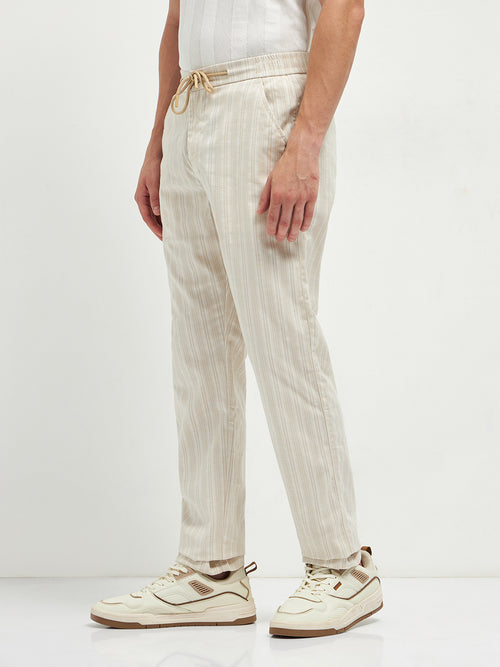 Beige Casual Traveler Trousers