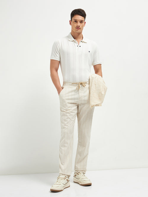 Beige Casual Traveler Trousers