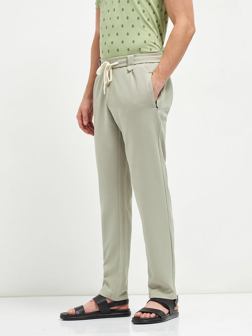 Beige Casual Traveler Trouser