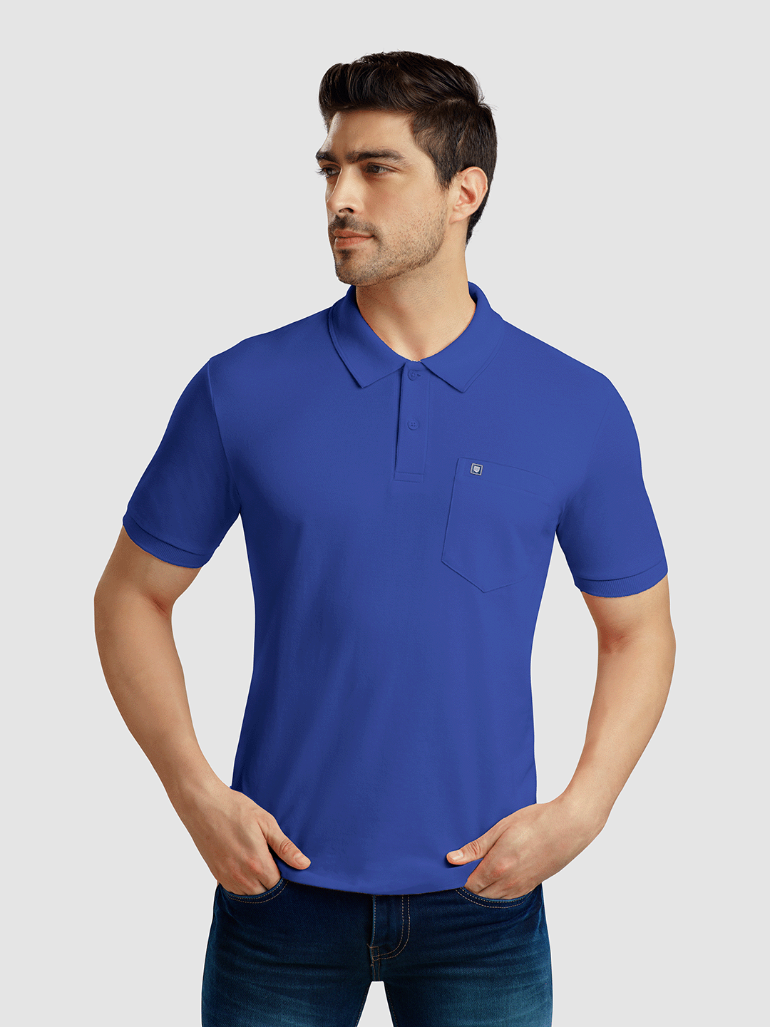 POLO T-SHIRTS ROYAL BLUE