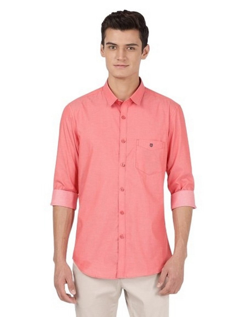 smart casual pink shirt