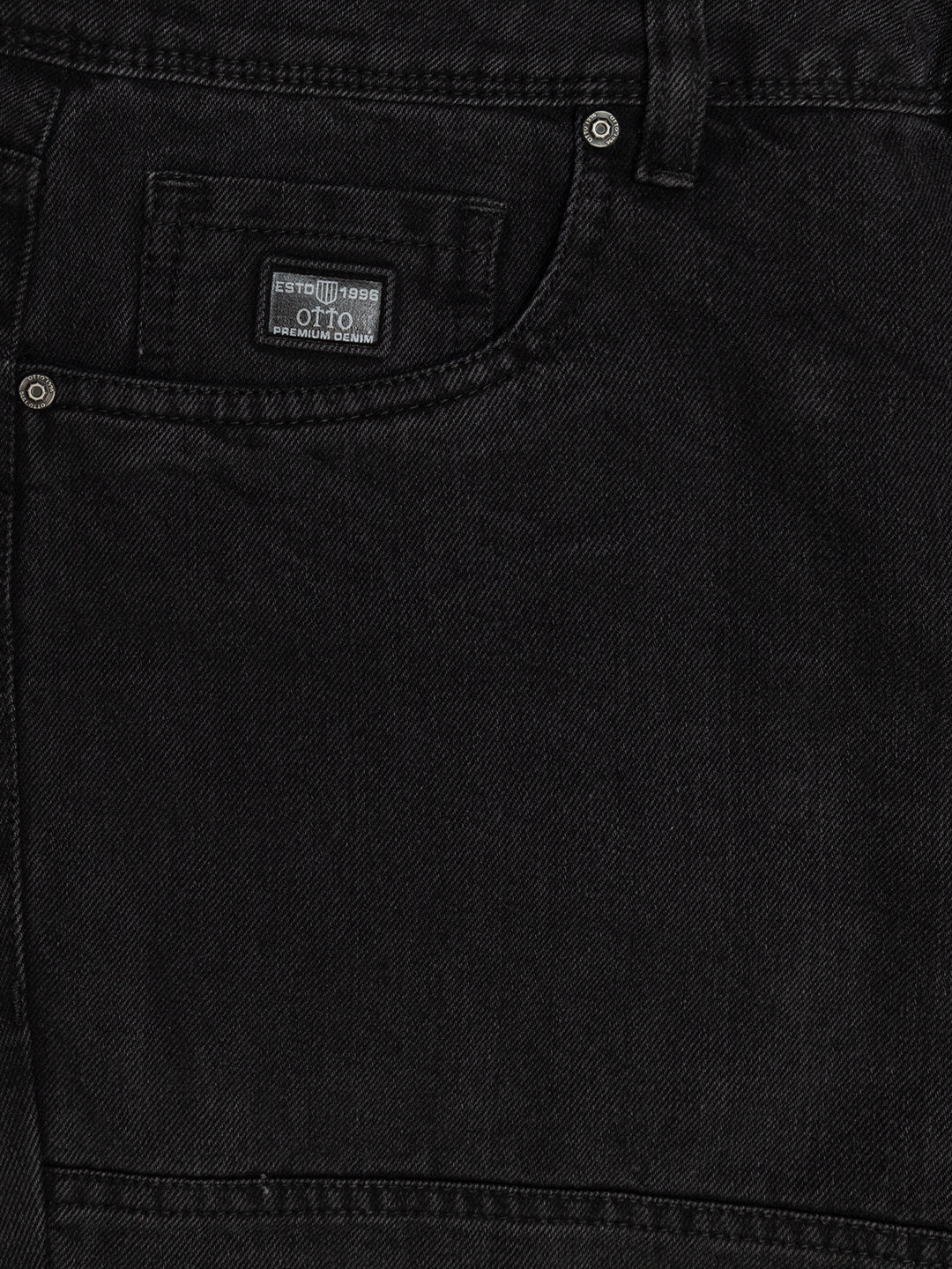 Charcoal Black Denim Trousers
