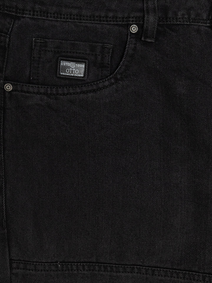 Charcoal Black Denim Trousers