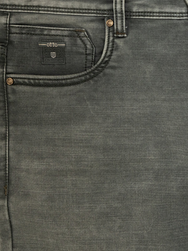 Olive Faded Denim Trousers