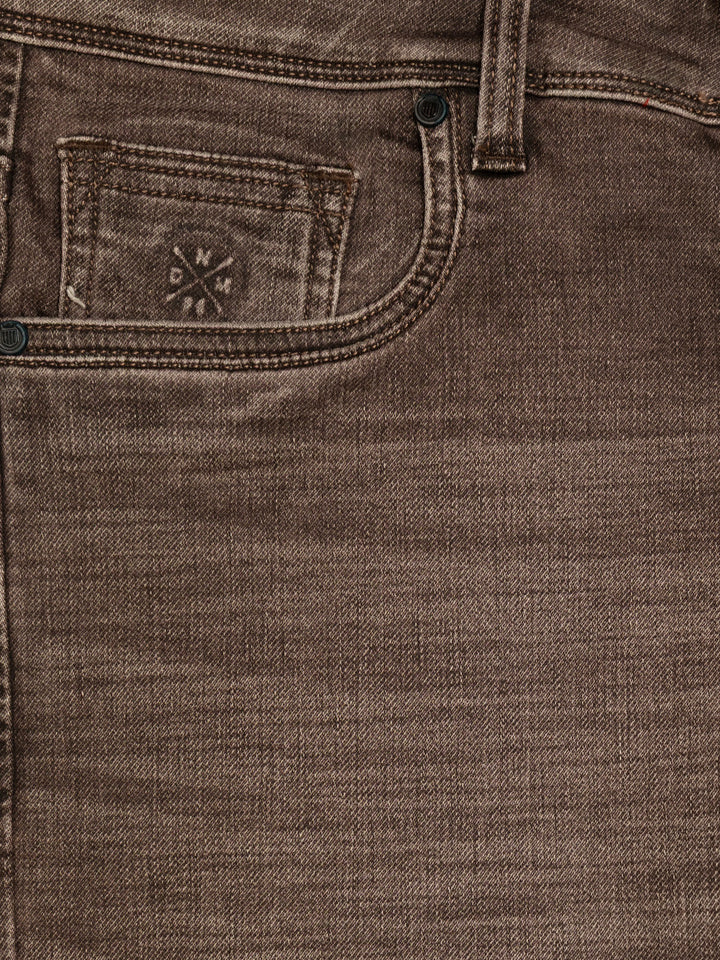 Rustic Brown Denim Trousers