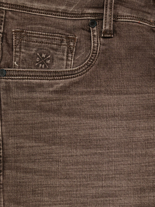 Rustic Brown Denim Trousers