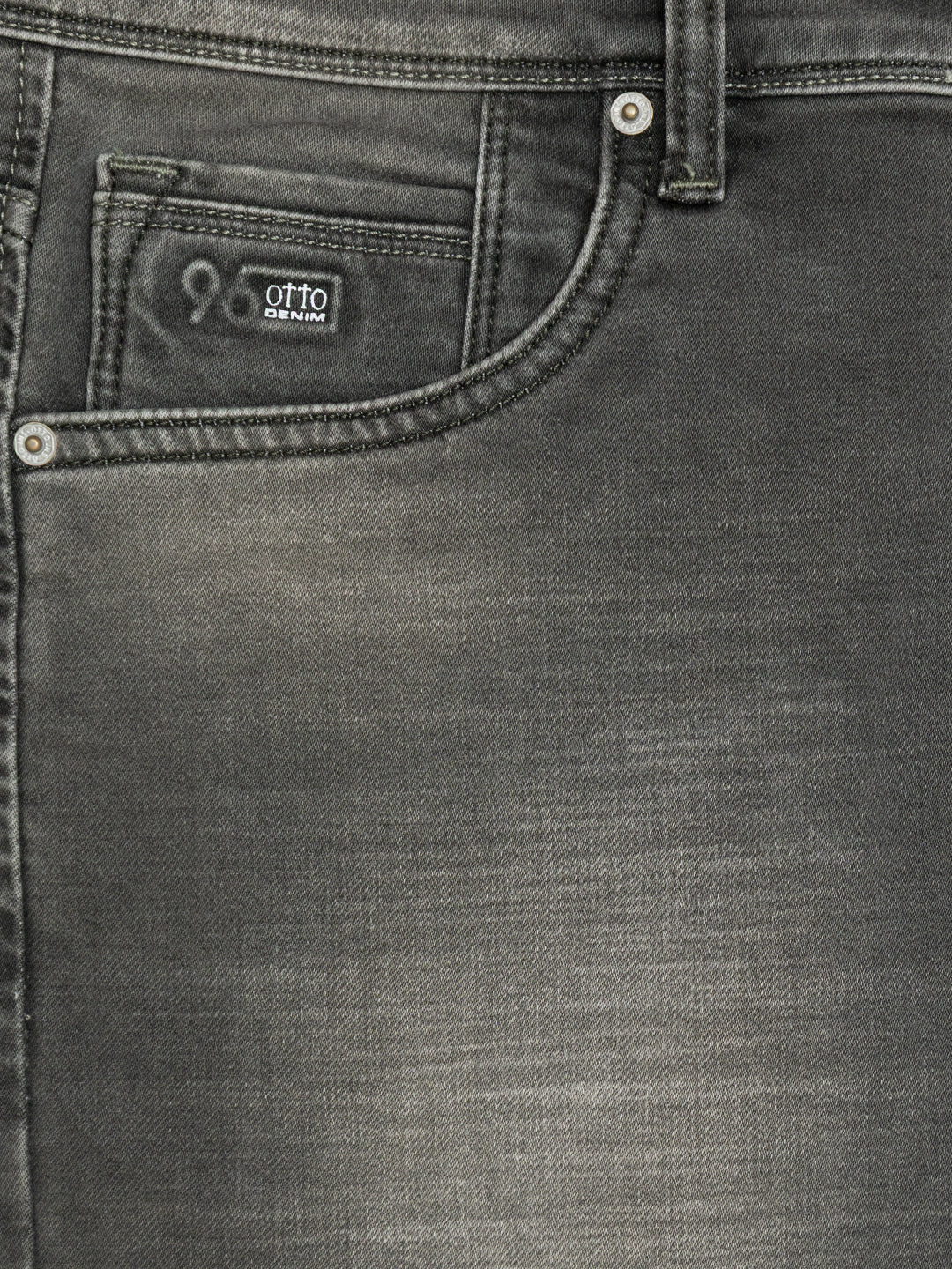 Olive Grey Denim Trousers