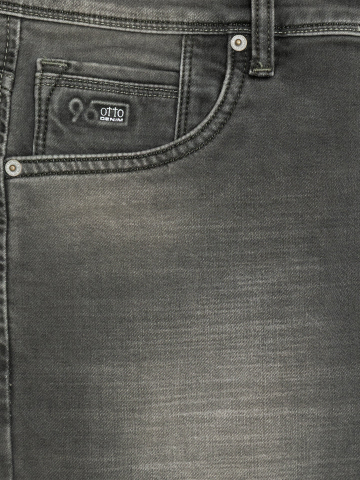 Olive Grey Denim Trousers