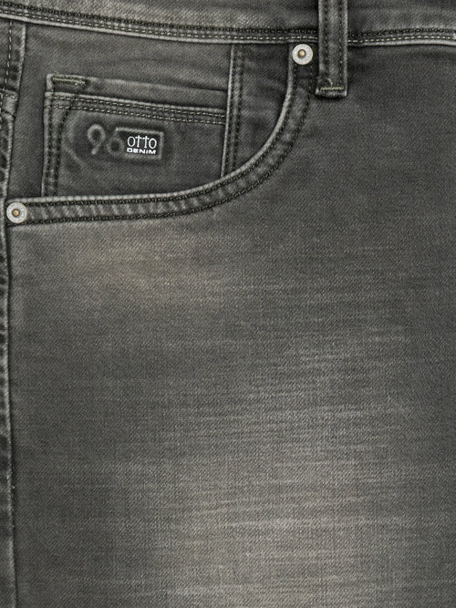 Olive Grey Denim Trousers