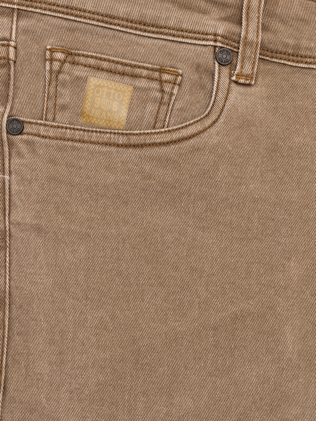 Earthy Brown Denim Trousers