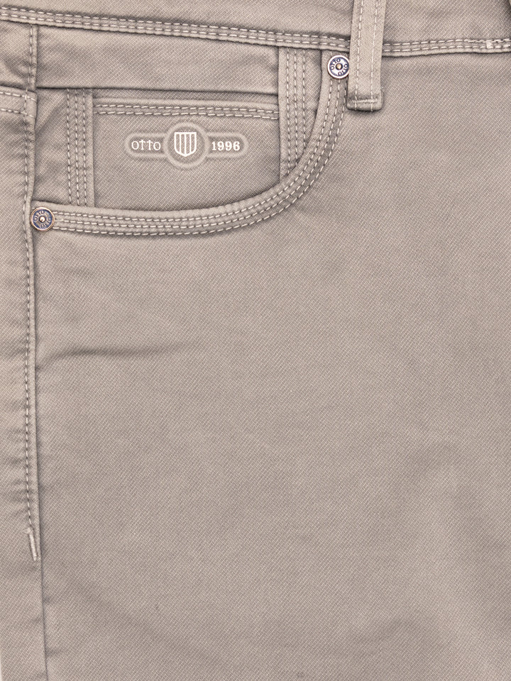 Stone Grey Denim Trousers