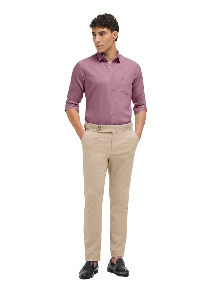 Dusty Pink Solid Formal Shirt