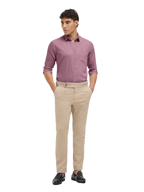 Dusty Pink Solid Formal Shirt