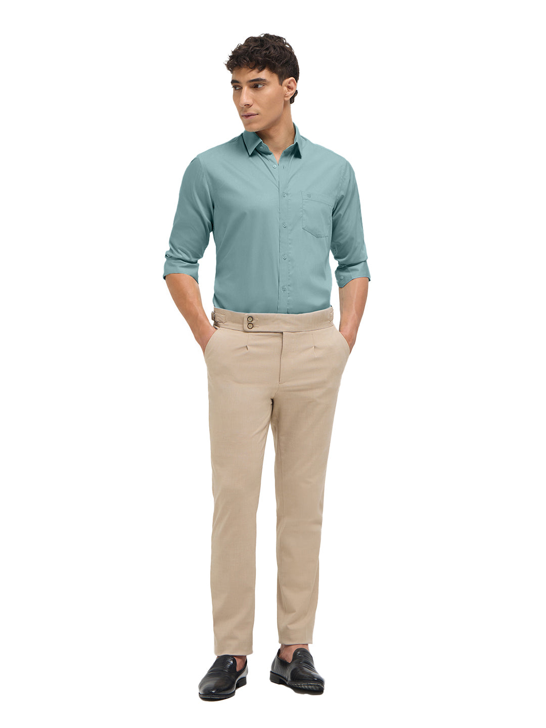 Light Mint Solid Formal Shirt