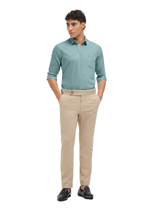 Light Mint Solid Formal Shirt