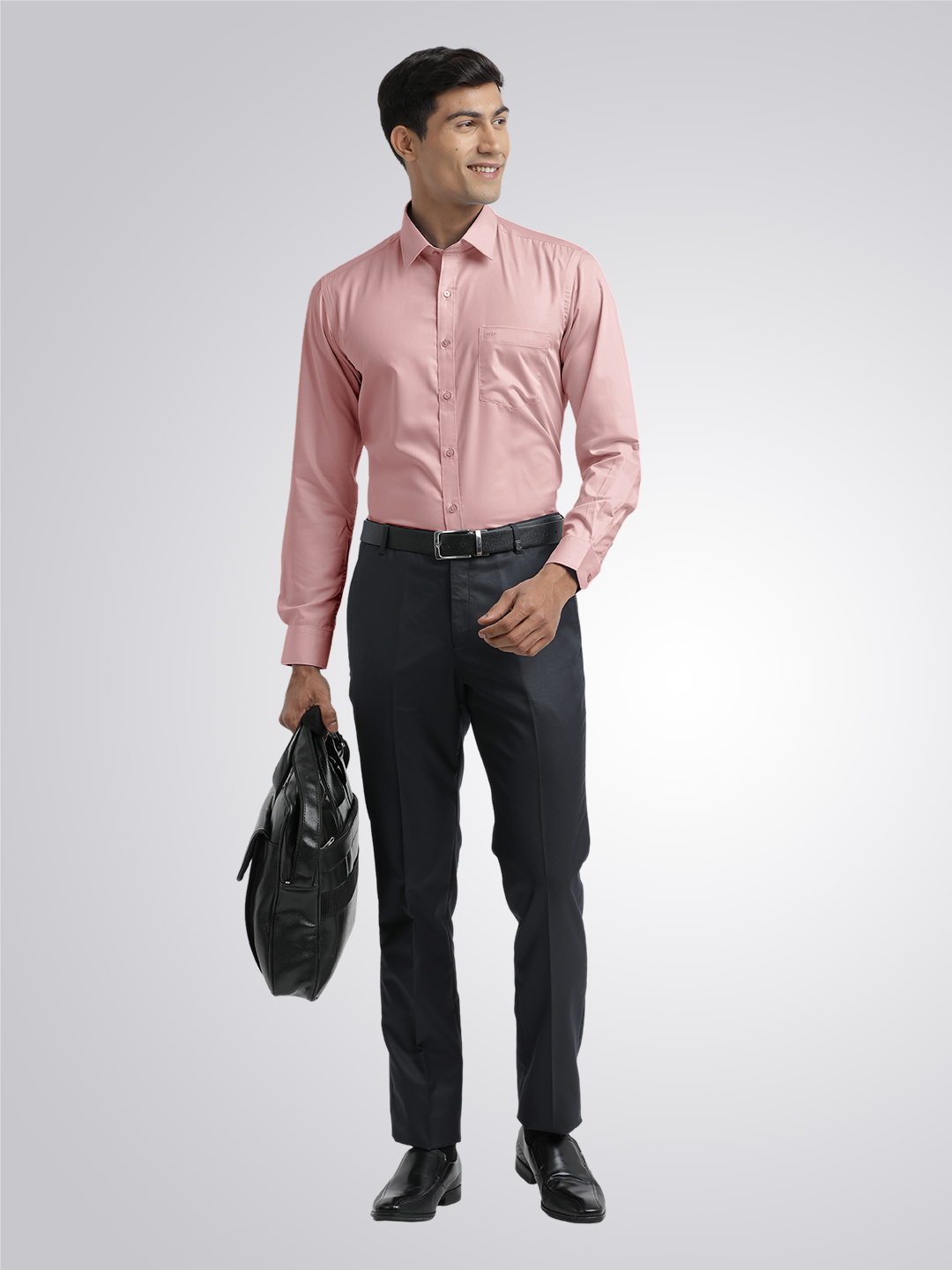 Dusty Pink Twill Wrinkle Free Solid Shirt