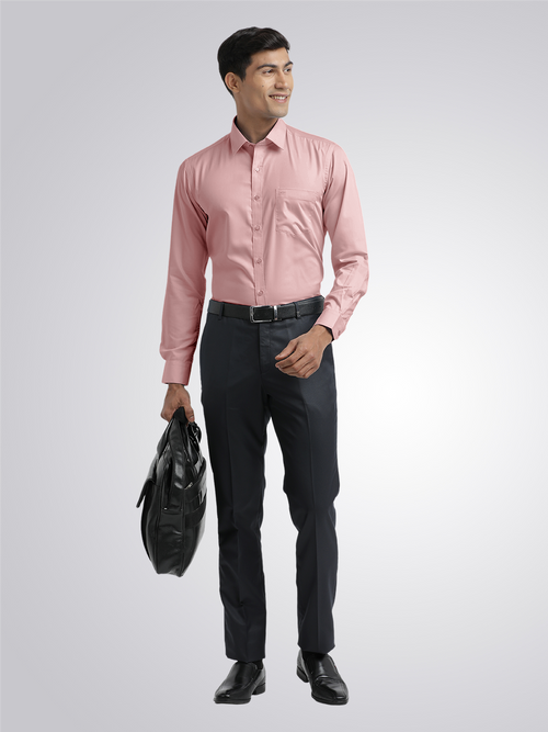 Dusty Pink Twill Wrinkle Free Solid Shirt