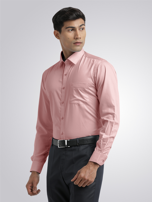 Dusty Pink Twill Wrinkle Free Solid Shirt