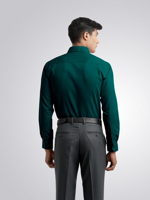 Sea Green Micro Dobby Solid Shirt