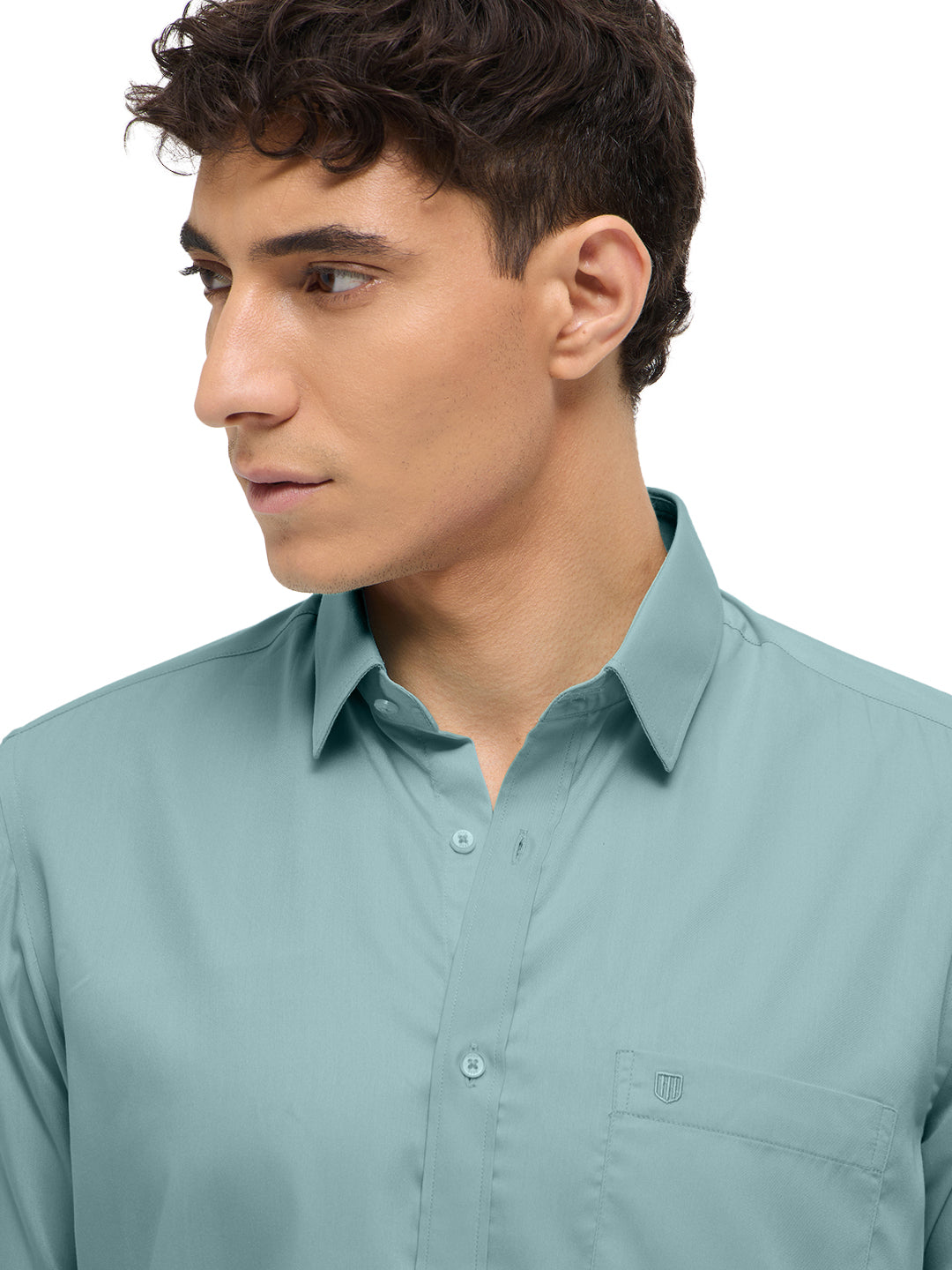 Light Mint Solid Formal Shirt