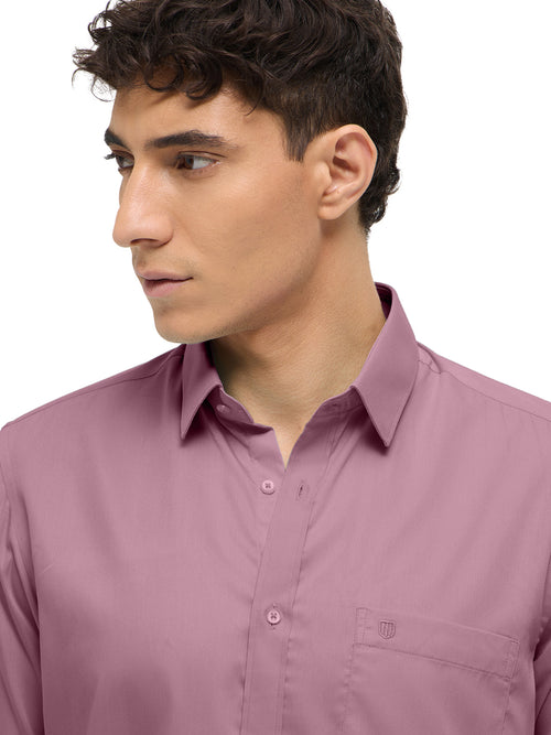 Dusty Pink Solid Formal Shirt