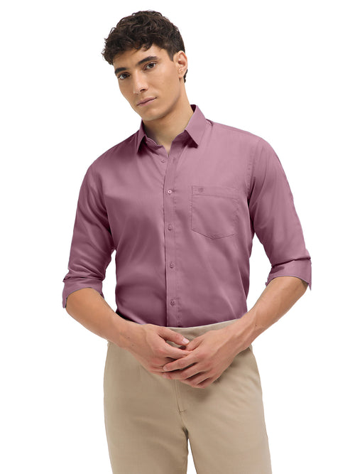 Dusty Pink Solid Formal Shirt
