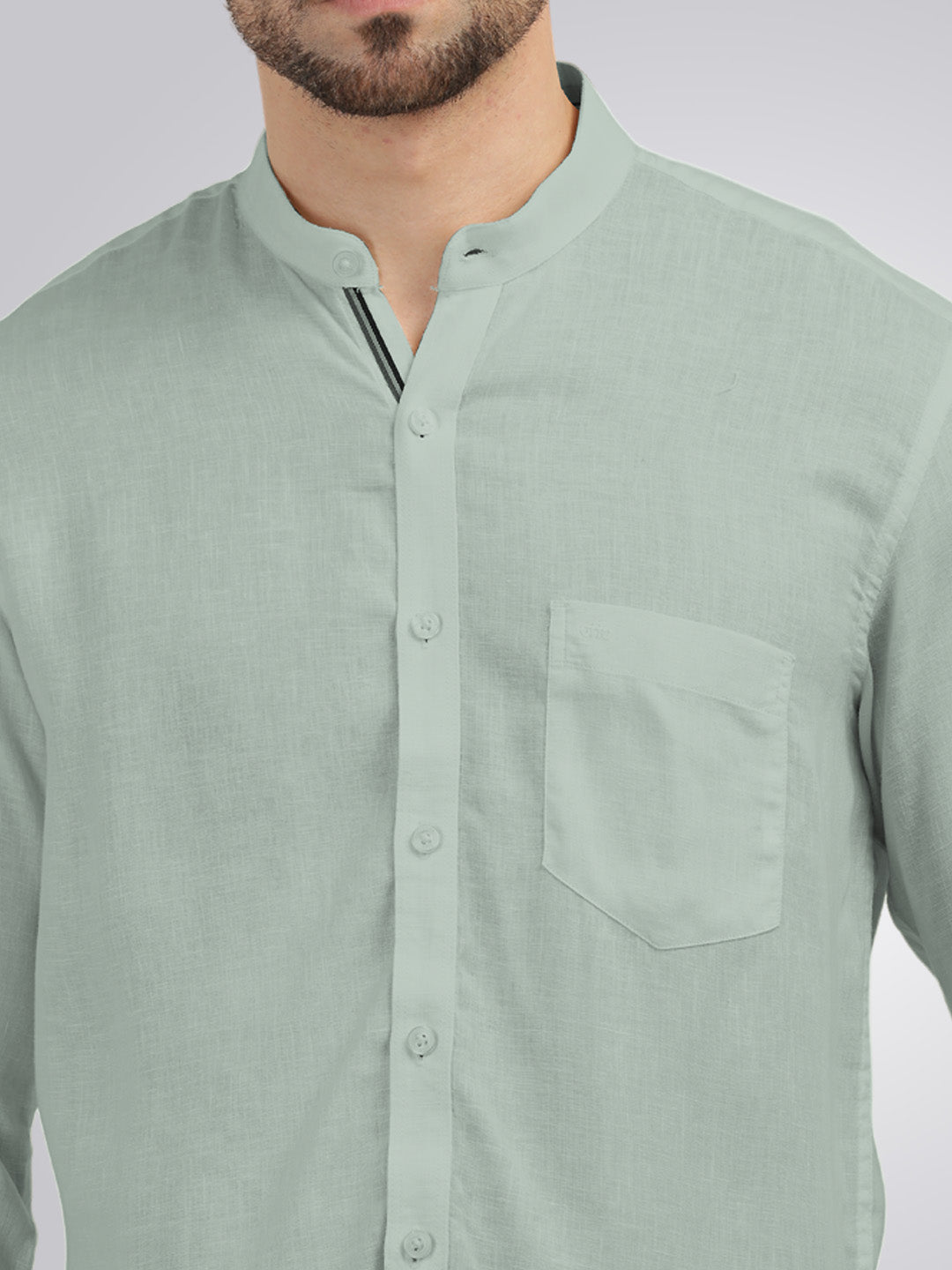 Apple Green Solid Casual Shirt