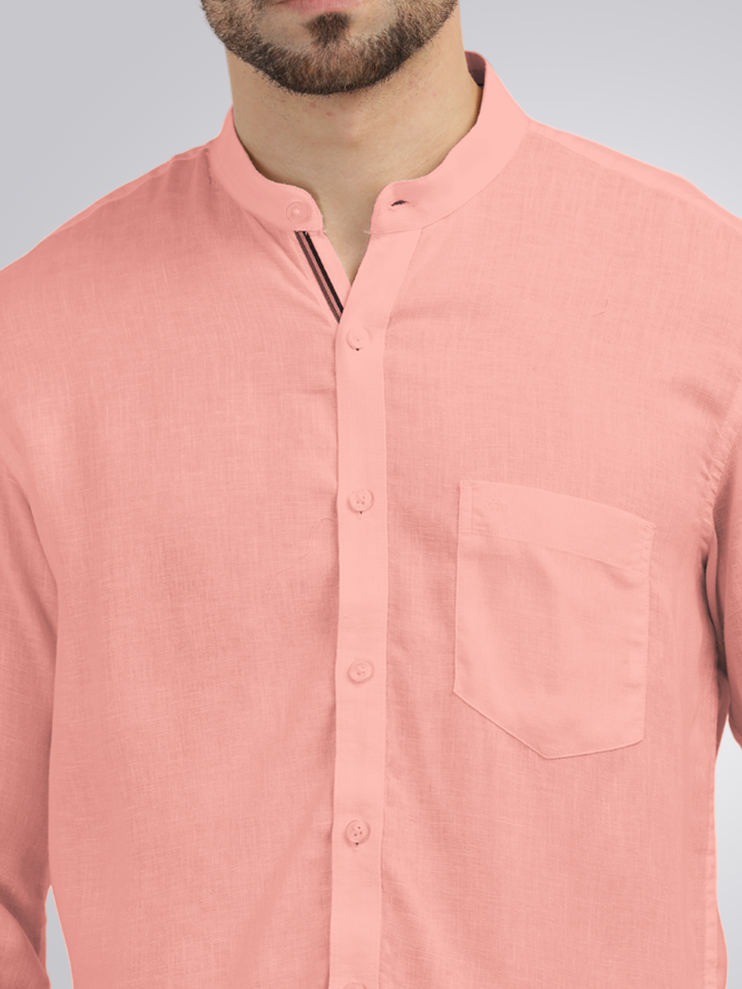 Coral Solid Casual Shirt