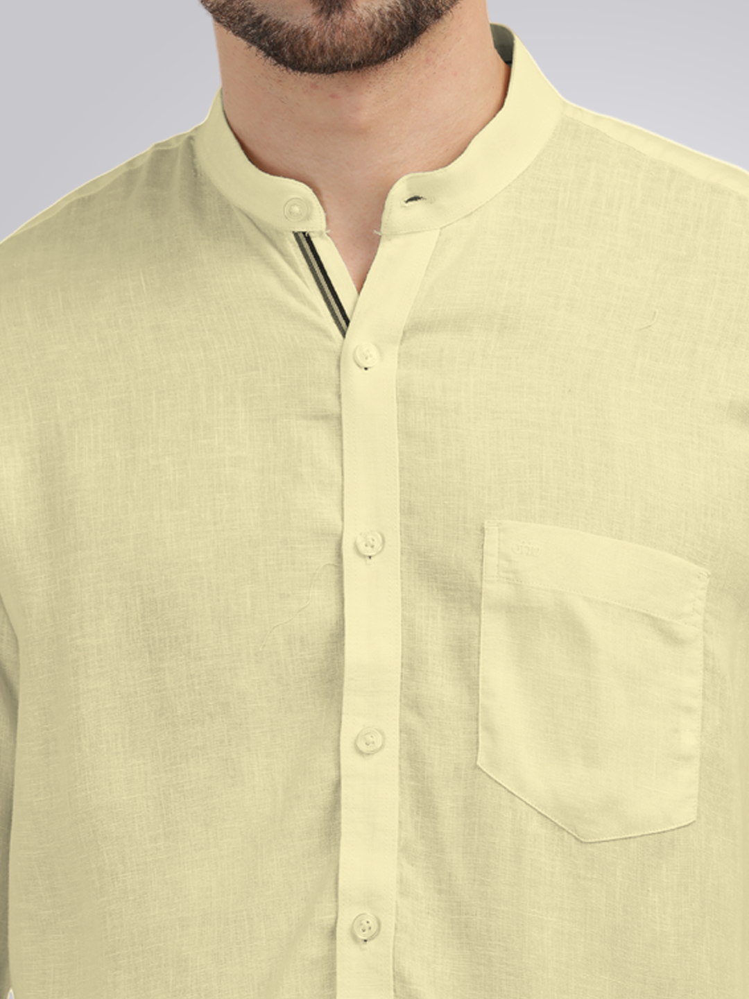 Butter Yellow Solid Casual Shirt