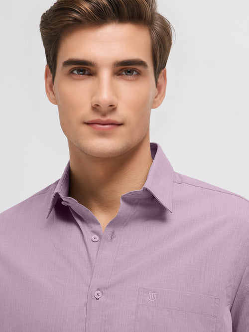 Dusty Grape Solid Formal Shirt