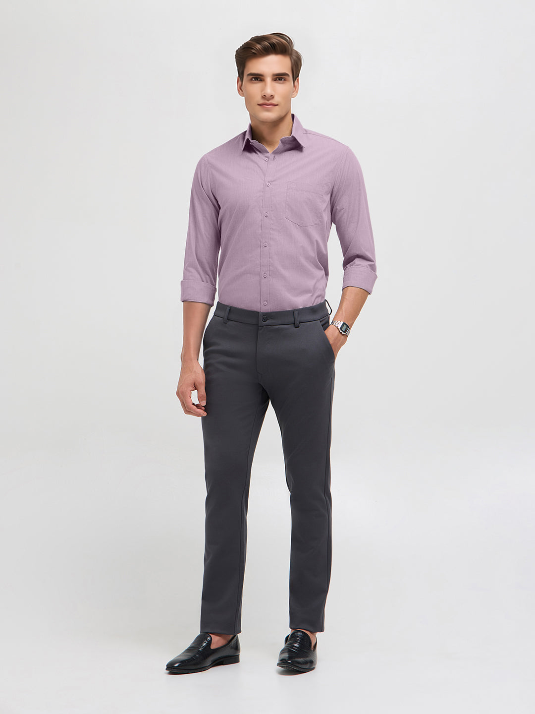 Dusty Grape Solid Formal Shirt