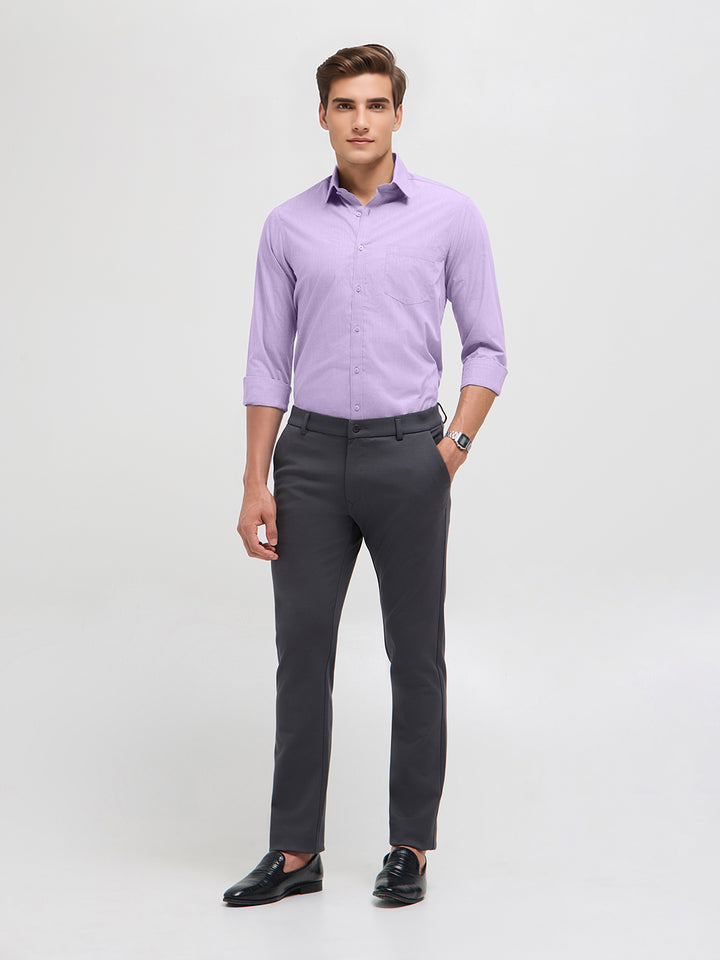 Pastel Lavender Solid Formal Shirt