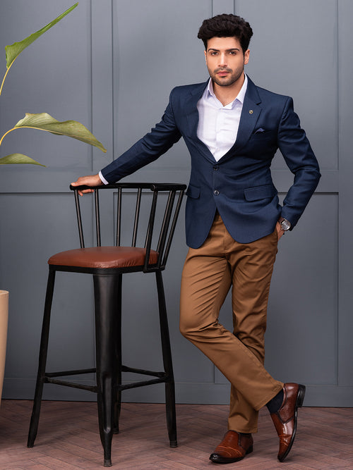 Maroon Blazer - Brass