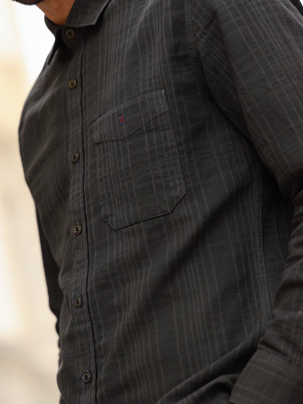 Camo Olive Checked Casual Shirt