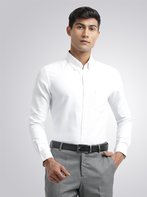 White Oxford Solid Shirt