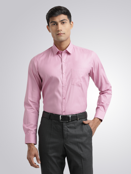 Pink Fil-a-Fil Solid Shirt