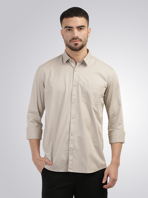 Sand Twill Solid Shirt