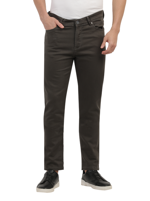 Olive Denim Core Trousers