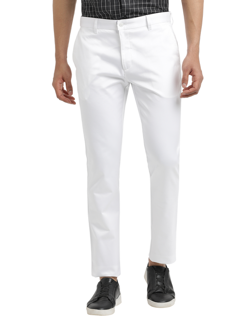 White Casual Core Trousers