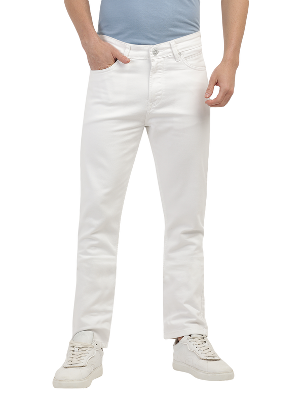 White Denim Core Trousers