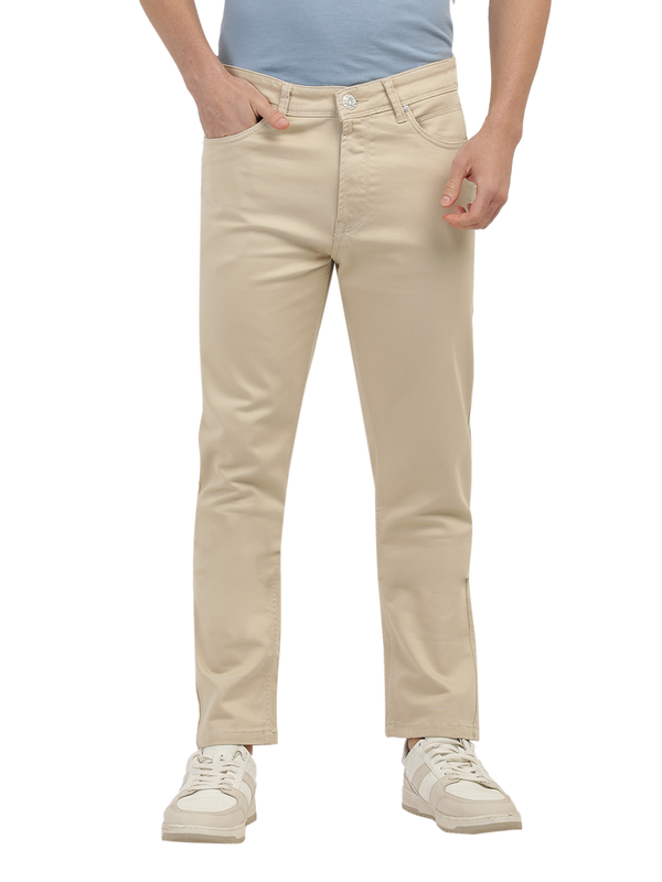 Fawn Denim Core Trousers