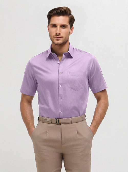 Royal Lavender Solid Formal Shirt